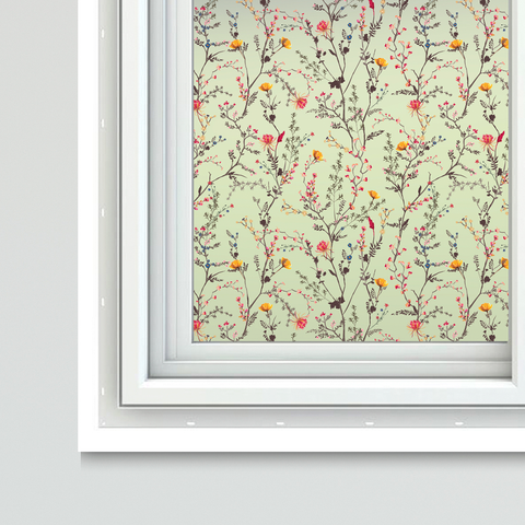 Coloured Pattern Window Film Sheets Yuzu