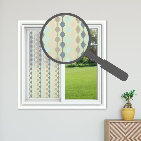 Coloured Pattern Window Film Sheets Koko