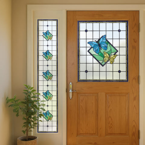 Butterfly Stained Glass Window Film – Custom Made to Measure