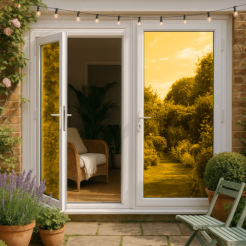 Mirror Gold Window Film - One Way Tint