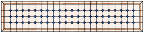 Late Victorian Diamond Lattice Stained Glass Window Film – Made to Measure