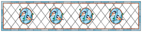 Bird Stained Glass Window Film – Custom Made to Measure