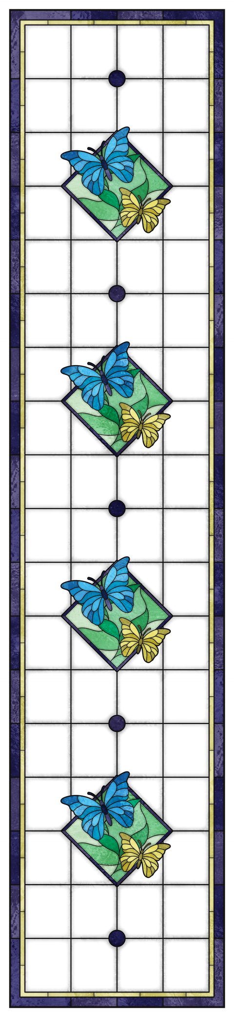 Butterfly Stained Glass Window Film – Custom Made to Measure