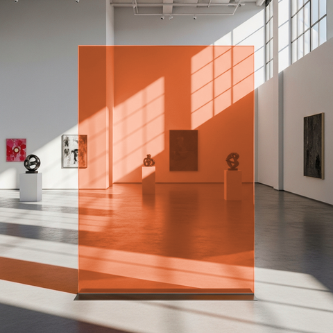 Orange 70 Transparent Colourful Window Film Optically Clear Tint