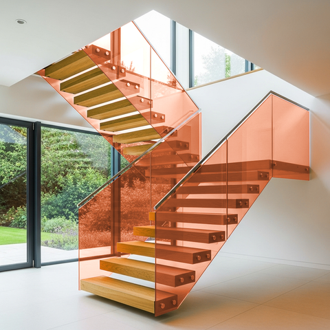 Orange 70 Transparent Colourful Window Film Optically Clear Tint