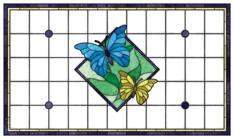 Butterfly Stained Glass Window Film – Custom Made to Measure