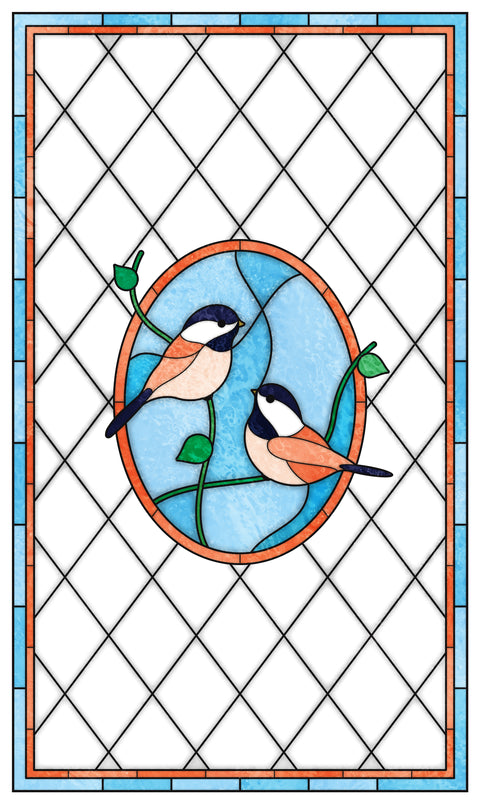 Bird Stained Glass Window Film – Custom Made to Measure