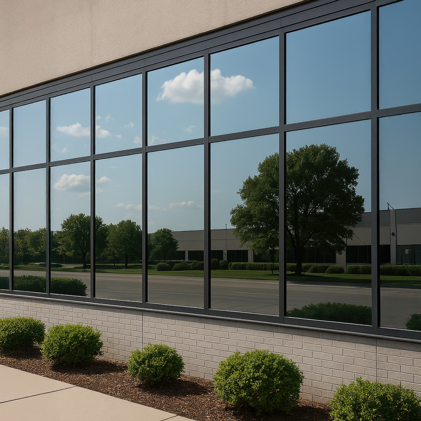 OUTDOOR EXTERNAL MIRROR SILVER PRIVACY ONE WAY WINDOW TINT FILM ...