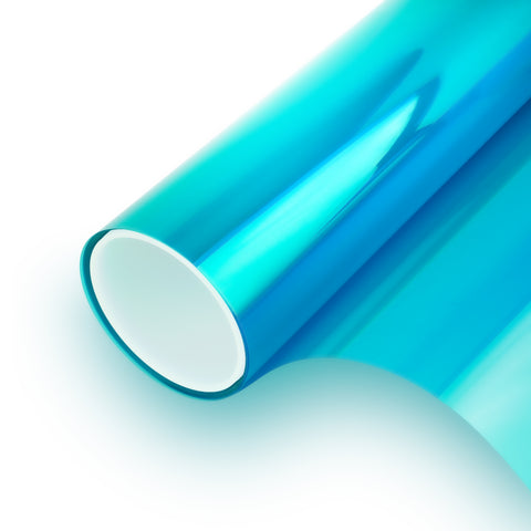 Turquoise 50 Transparent Colourful Window Film Optically Clear Tint