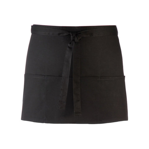 Tie Back Black Apron